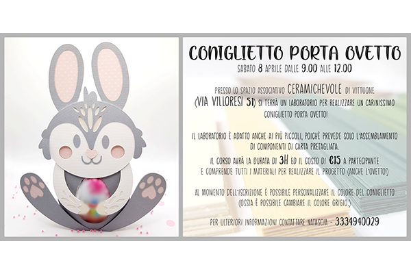 Coniglietto Porta Ovetto